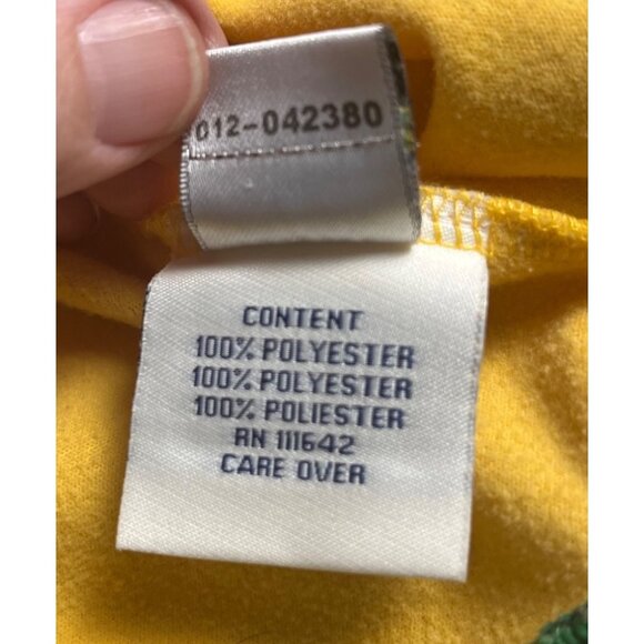 Vintage Coogi Mens 5XL Track Jacket Green & Yellow Striped Full-Zip retro - Picture 4 of 16